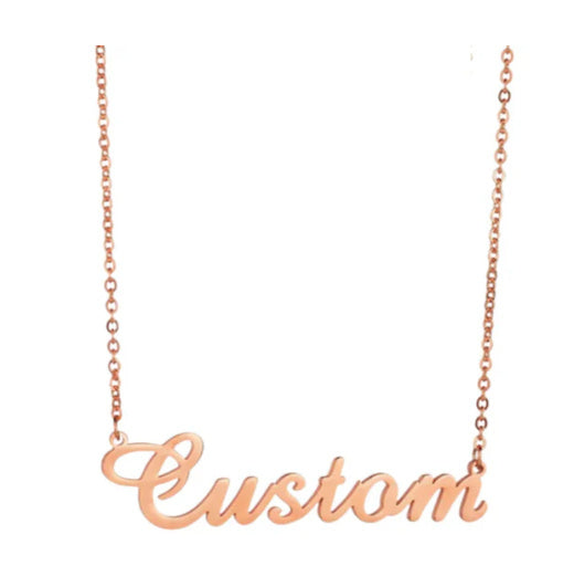 Sedaine – Collier prénom personnalisé & plaque symbolique - Gena Campbell