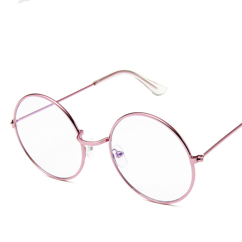 Lunettesx De Soleil Retro Pour Femmes, Effet Miroir, Style Rond Rose, Styliste De Marque, Alliage Pour Femmes,.