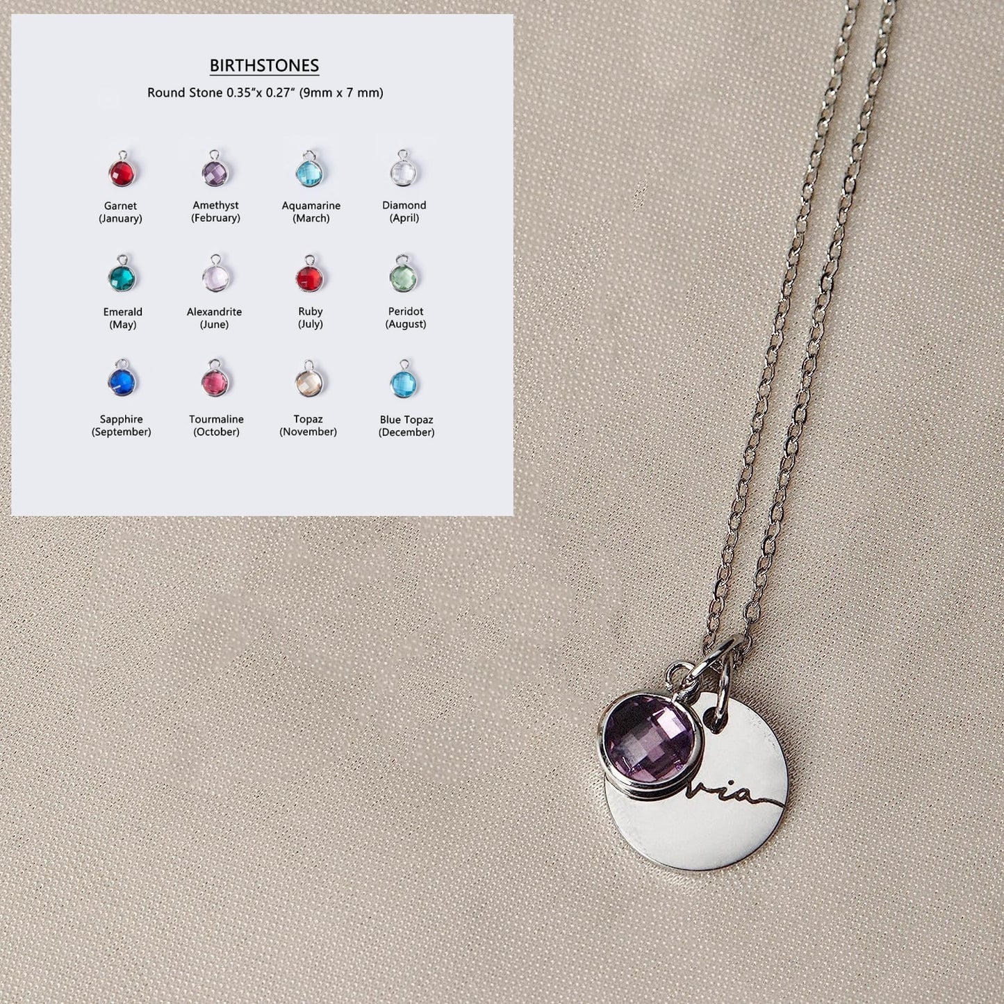 Cavé – Pendentifs personnalisés empilables & pierre de naissance - Gena Campbell