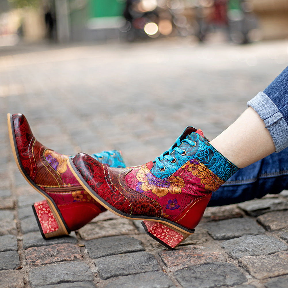 Belleville – Bottes rétro à lacets - Gena Campbell