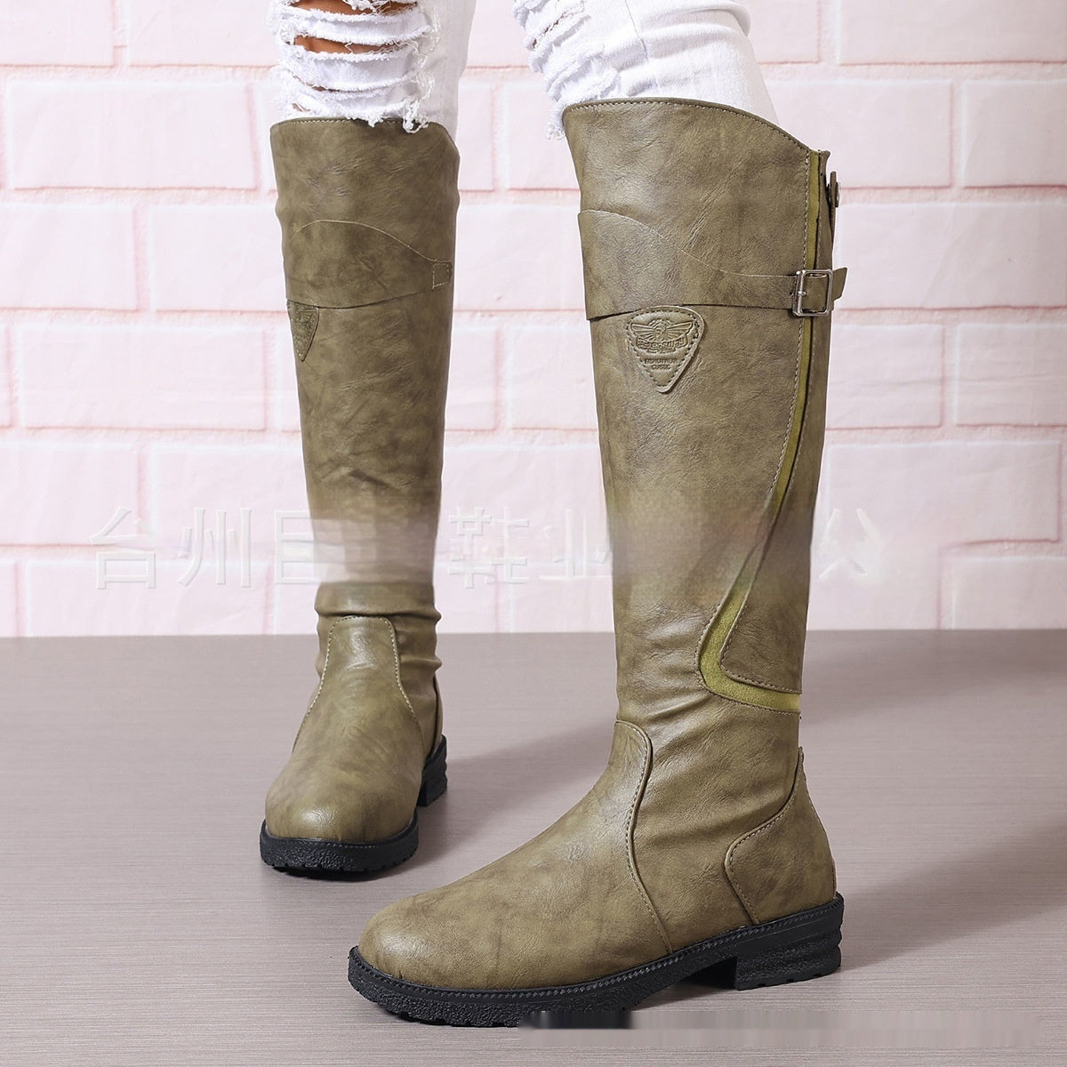 Raversière – Bottes plates en cuir & confort étendu - Gena Campbell