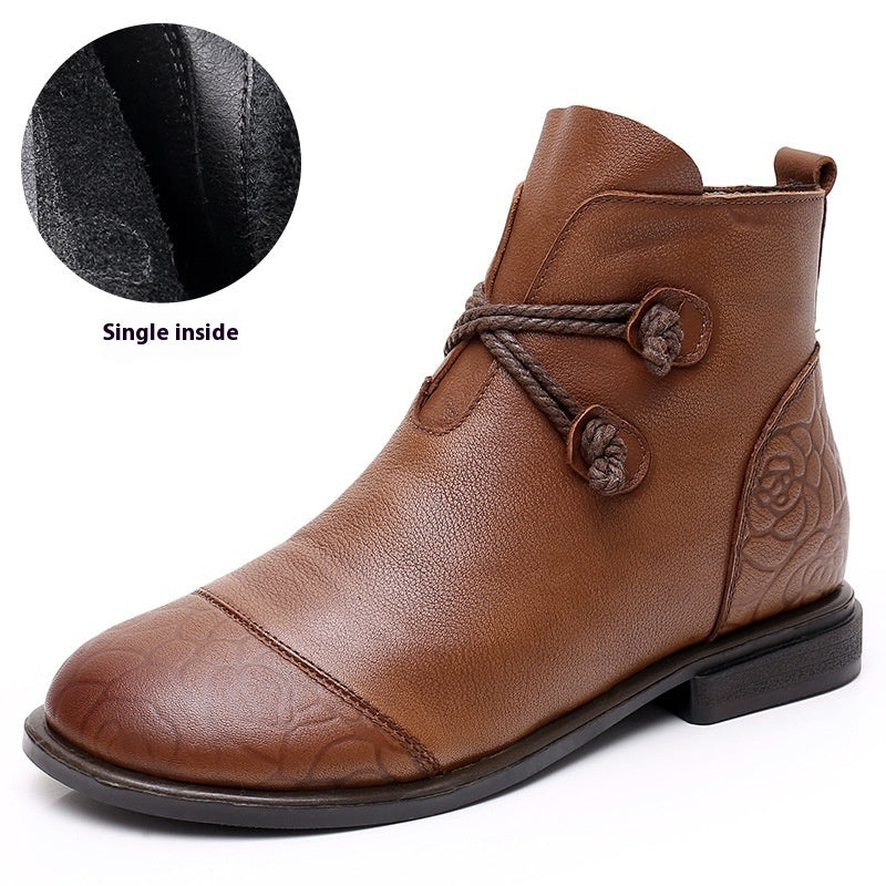 Vercingétorix – Bottines tube en cuir - Gena Campbell