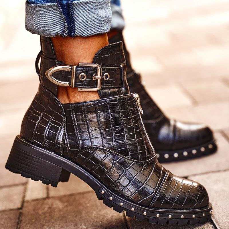 Low Tube Stitching Round Toe Winter Comfort Martin Boots.