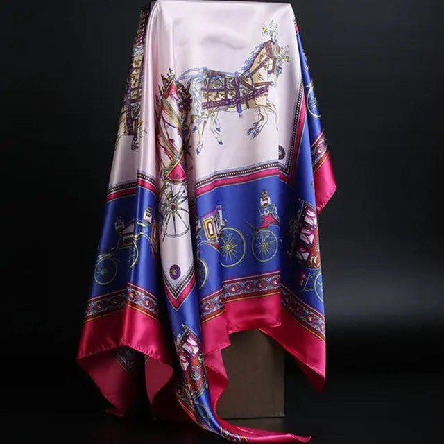 Elegant silk scarf featuring a stylish leopard print pattern, perfect for fashion-forward accessories.