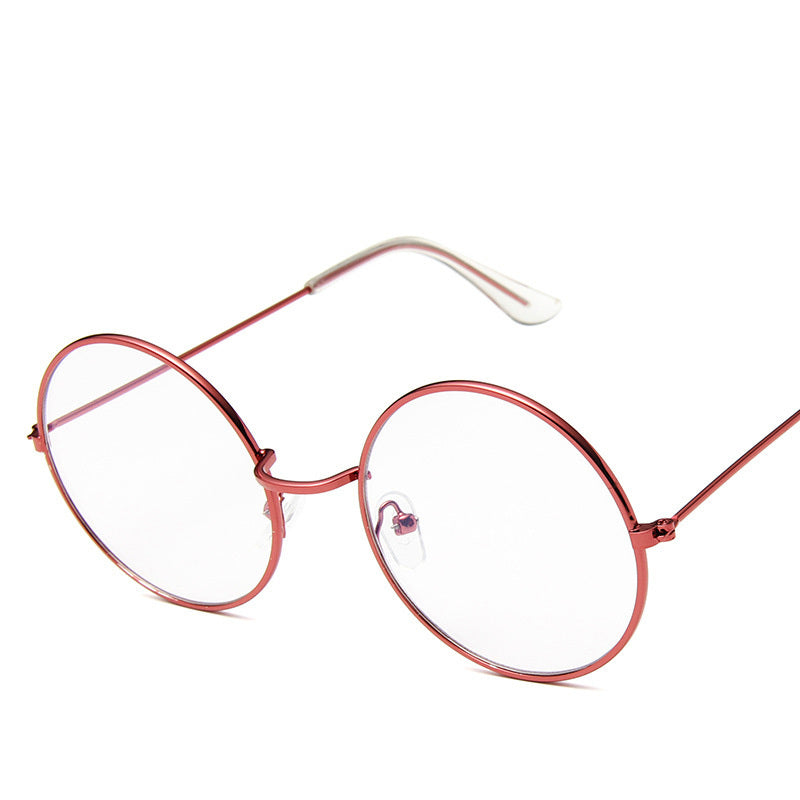 Lunettesx De Soleil Retro Pour Femmes, Effet Miroir, Style Rond Rose, Styliste De Marque, Alliage Pour Femmes,.