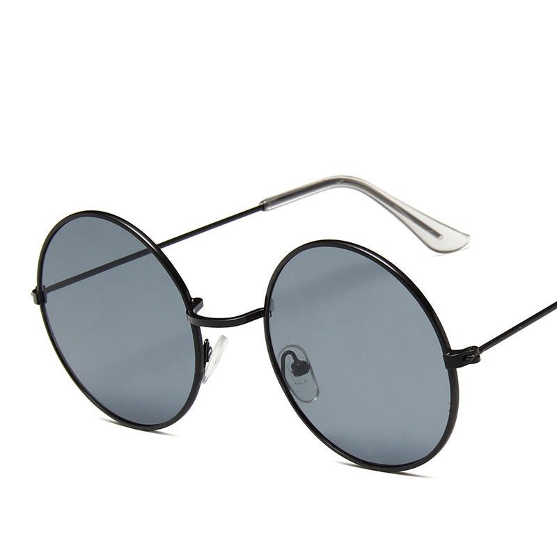 Lunettesx De Soleil Retro Pour Femmes, Effet Miroir, Style Rond Rose, Styliste De Marque, Alliage Pour Femmes,.