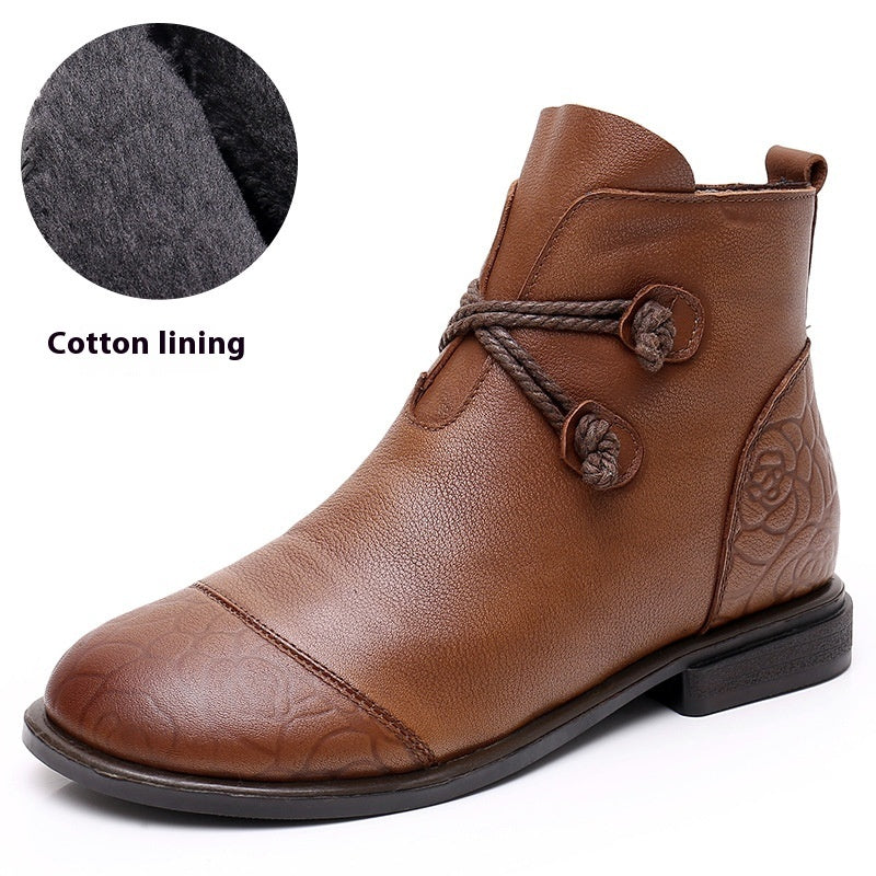 Vercingétorix – Bottines tube en cuir - Gena Campbell
