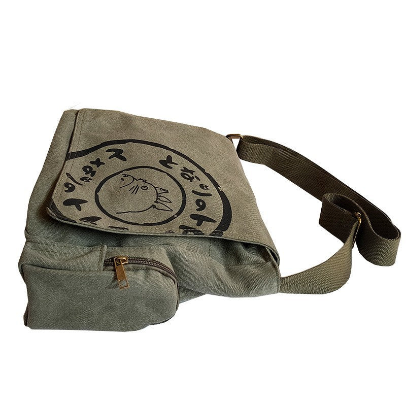 Retro canvas bag.