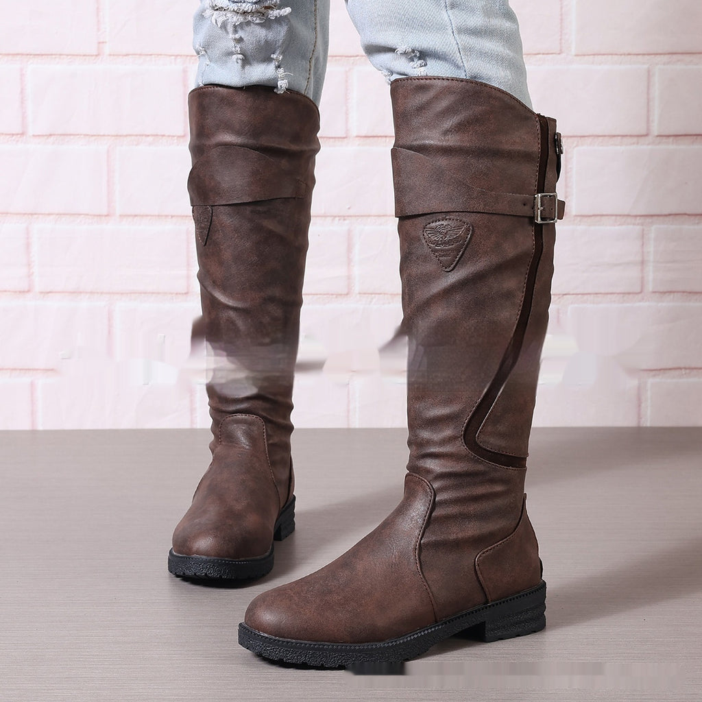 Raversière – Bottes plates en cuir & confort étendu - Gena Campbell