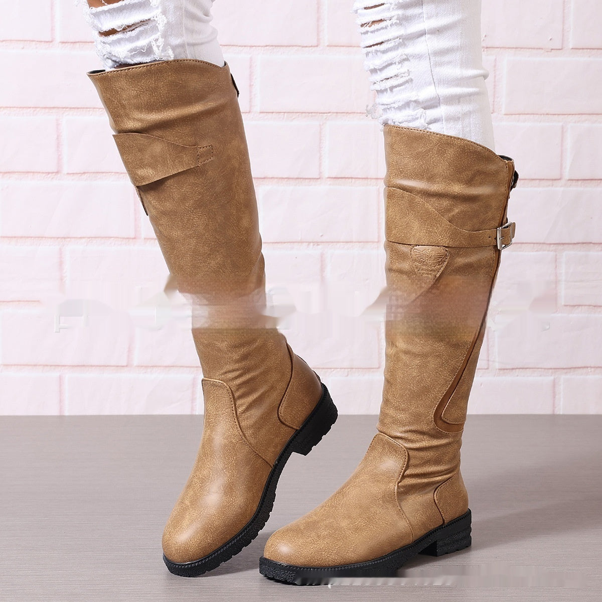 Raversière – Bottes plates en cuir & confort étendu - Gena Campbell