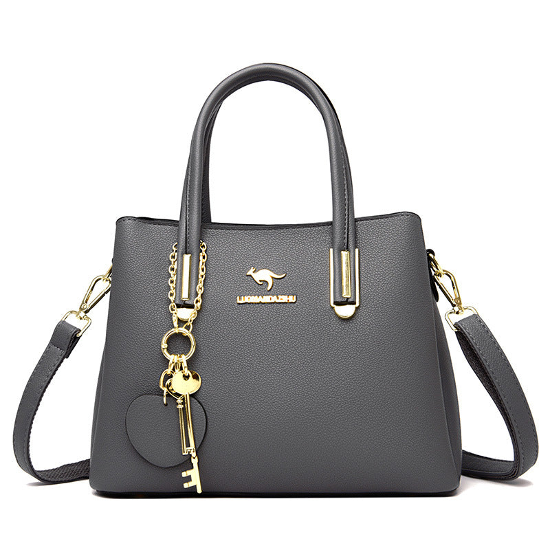 Large Capacity Versatile Women's Bag With Lychee Texture