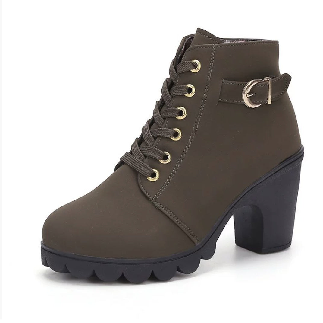 Chaussures automne hiver élégantes en daim