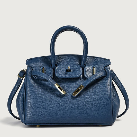 Sac à main Chardon-Lagache bleu marine – design minimaliste et touche classique