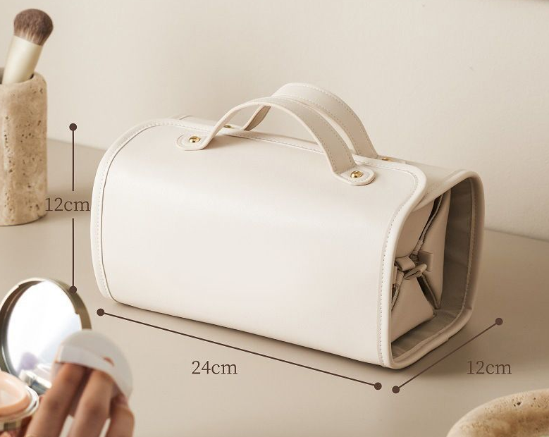 Folding makeup bag large capacity.