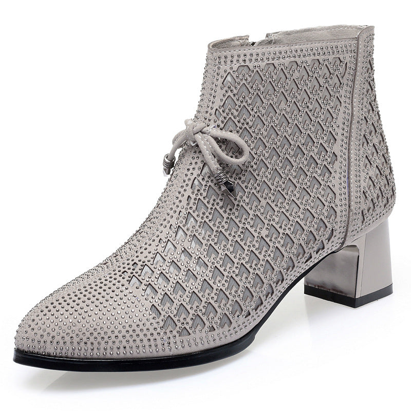 Courcelles – Bottines maille & strass - Gena Campbell