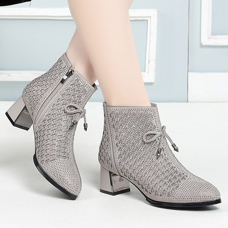 Courcelles – Bottines maille & strass - Gena Campbell