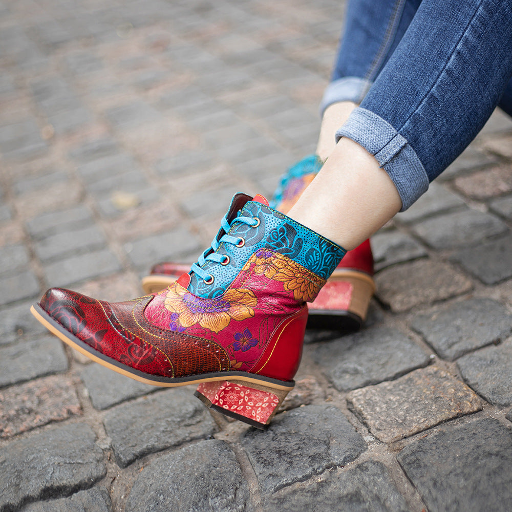 Belleville – Bottes rétro à lacets - Gena Campbell