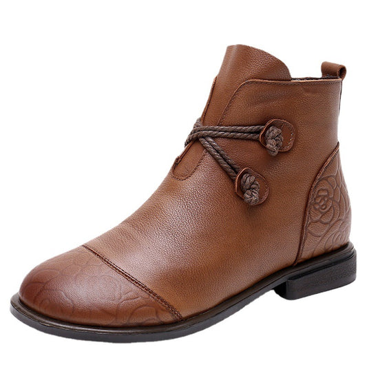 Vercingétorix – Bottines tube en cuir - Gena Campbell