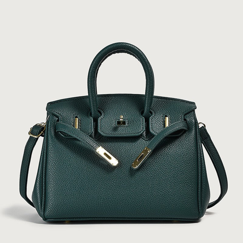 Sac Chardon-Lagache vert – fourre-tout vegan avec fermeture sécurisée