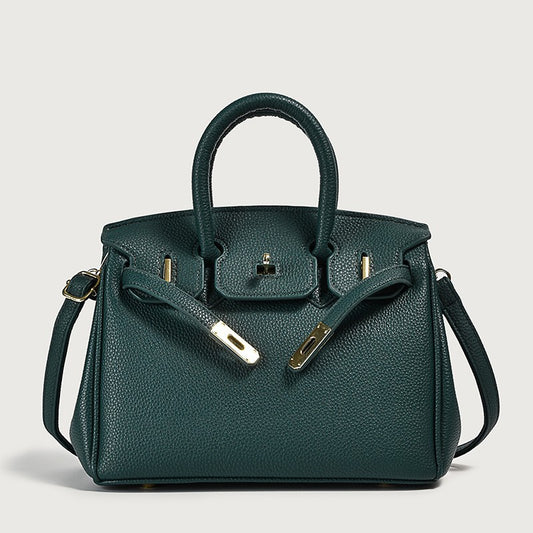 Sac Chardon-Lagache vert – fourre-tout vegan avec fermeture sécurisée
