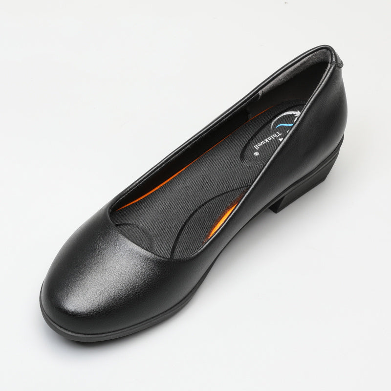 Mid-heeled Thick-heeled Single Shoes Professional Office Girl.